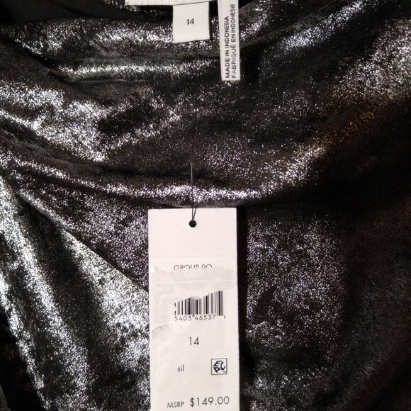 NWT! DKNY Dress ONLY $69!RETAIL $149!Jacquard Sleeveless Abstract Jacquard Sz 14 - Picture 4 of 7